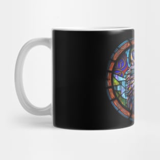 Majestic Tribal Wolf in Stained Glass Mug